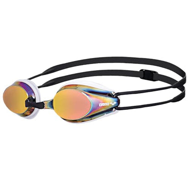 arena Tracks Mirror Unisex Wettkampf-Schwimmbrille für Erwachsene, Schwimmbrille mit Verspiegelten Antibeschlag-Gläsern, UV-Schutz, 4 Austauschbare Nasenstege, Silikondichtungen im Sale